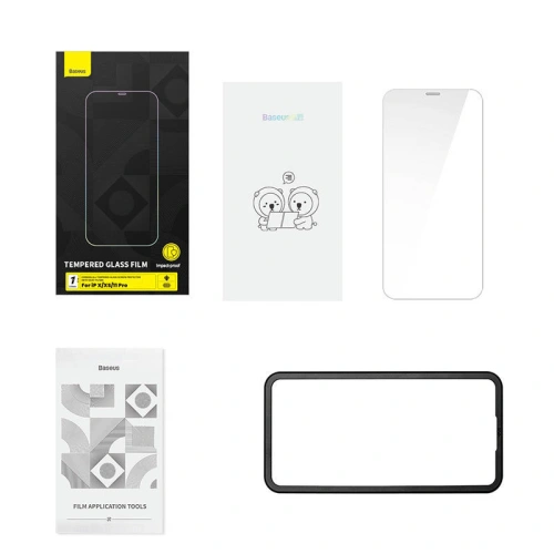 Kup Szkło hartowane Baseus Corning 0.4mm Apple iPhone 11 Pro/XS/X [2 PACK] - BSU3966 - {ean13} - Sklep Home Screen