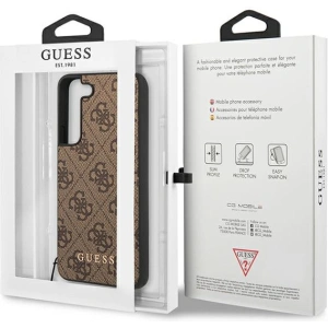 Buy Guess GUHCS23SGF4GBR Samsung Galaxy S23 brown hardcase 4G Charms Collection - GUE2365 - {ean13} - Home Screen Store Europe