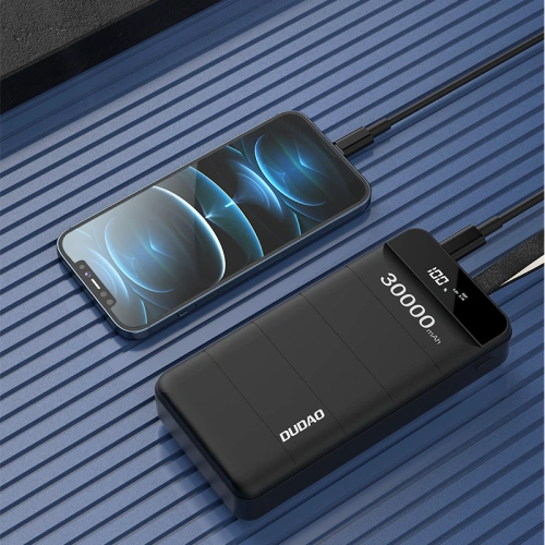 Kup [OUTLET] Powerbank Dudao 30000mAh 3xUSB lampka LED biały (K8s+) - OT-426 - {ean13} - Sklep Home Screen