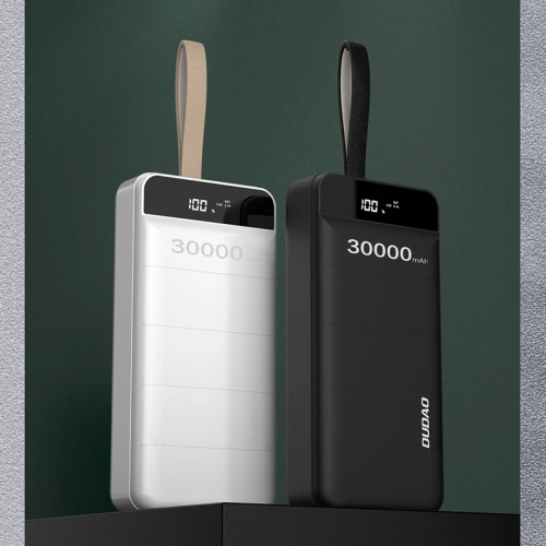 Kup [OUTLET] Powerbank Dudao 30000mAh 3xUSB lampka LED biały (K8s+) - OT-426 - {ean13} - Sklep Home Screen
