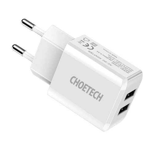 Kup Încărcător de rețea Choetech C0030, 2A, 2xUSB (alb) - CHT20 - {ean13} - Sklep Home Screen