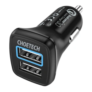 Buy Choetech C0051 Car Charger 36W QC 3.0 (black) - CHT21 - {ean13} - Home Screen Store Europe
