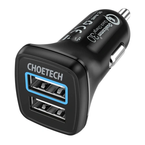 Buy Choetech C0051 Car Charger 36W QC 3.0 (black) - CHT21 - {ean13} - Home Screen Store Europe