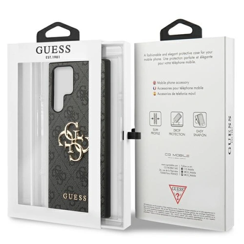 Kup Etui Guess GUHCS23L4GMGGR Samsung Galaxy S23 Ultra szürke/grey hardcase 4G Big Metal Logo - GUE2366 - {ean13} - Sklep Home Screen