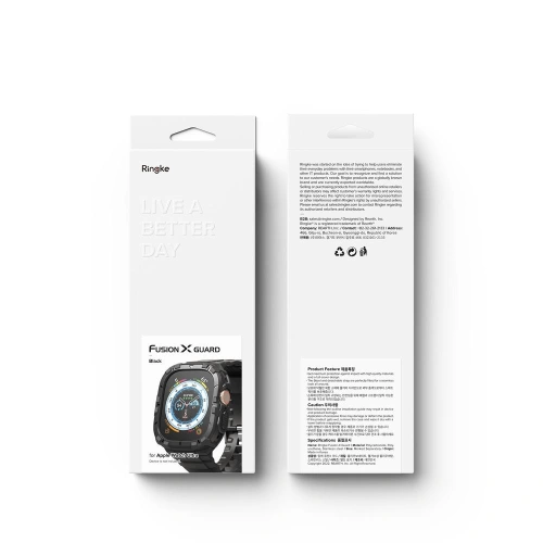 Kup Etui + pánt Ringke Fusion X Guard Apple Watch Ultra 49mm Fekete - RGK1742 - {ean13} - Sklep Home Screen