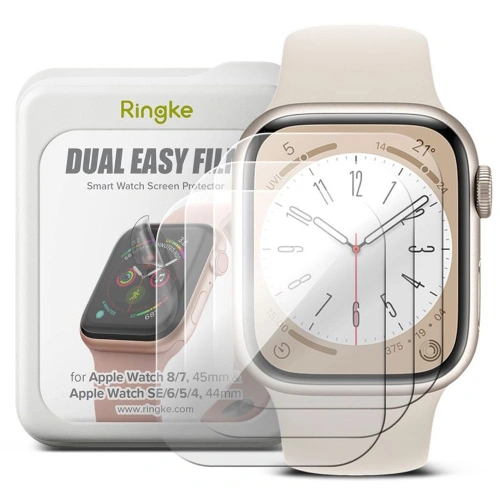 Kup Hidrogél fólia Ringke Dual Easy Apple Watch 4/5/6/7/SE/8/9 44/45mm Átlátszó [3 PACK] - RGK1744 - {ean13} - Sklep Home Screen