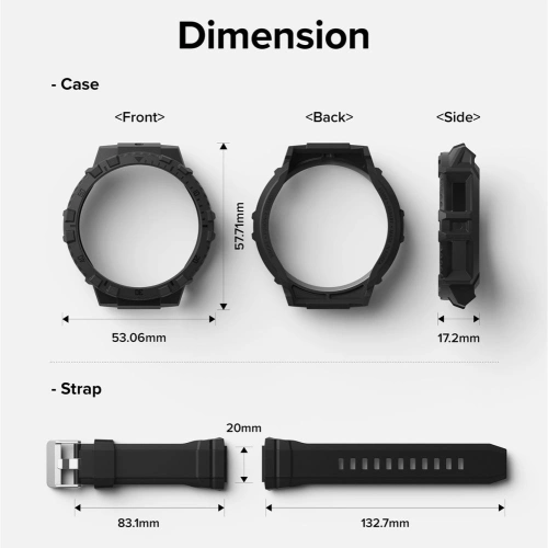 Kup Etui + pasek Ringke Fusion X Guard Samsung Galaxy Watch 5 Pro 45mm Black - RGK1745 - {ean13} - Sklep Home Screen
