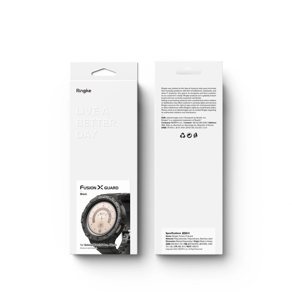 Etui + pasek Ringke Fusion X Guard Samsung Galaxy Watch 5 Pro 45mm Black