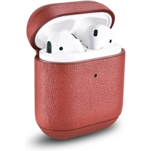 Kup Etui iCarer din piele Nappa pentru Apple AirPods 2/1 roșu - ICR253 - {ean13} - Sklep Home Screen