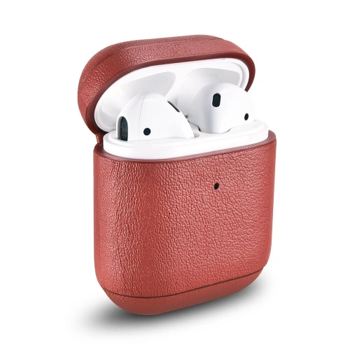 Kup Etui iCarer bőr Nappa Apple AirPods 2/1 piros - ICR253 - {ean13} - Sklep Home Screen