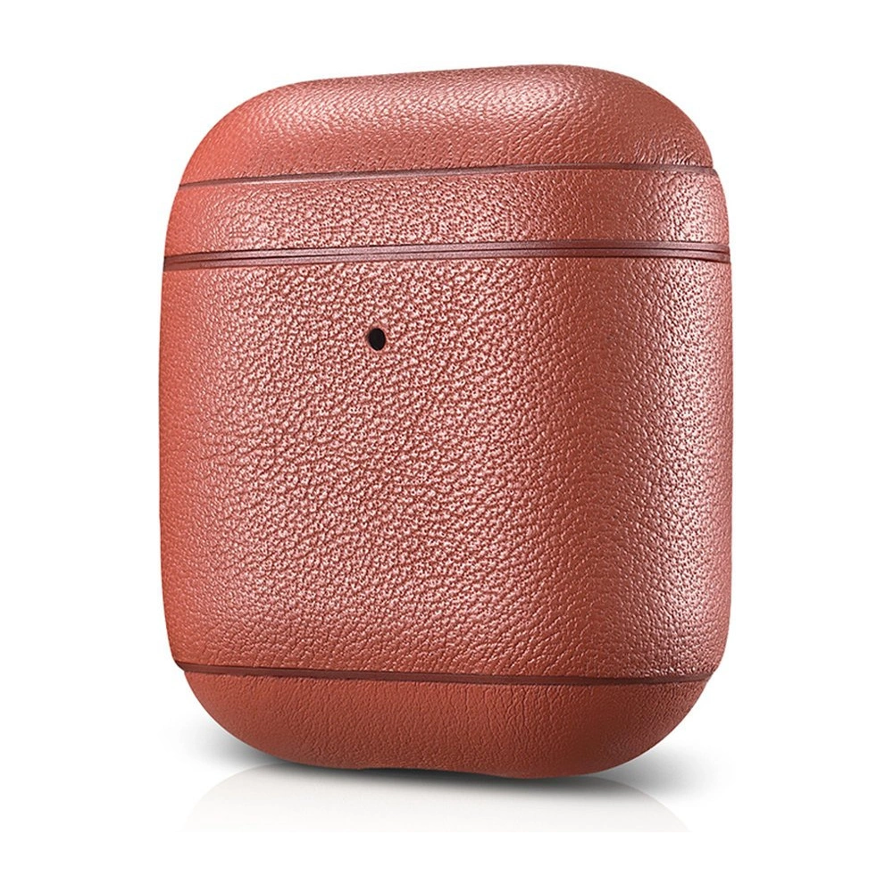 Etui iCarer Leather Nappa Apple AirPods 2/1 czerwony
