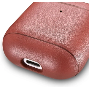 Kup Etui iCarer Leather Nappa Apple AirPods 2/1 czerwony - ICR253 - {ean13} - Sklep Home Screen