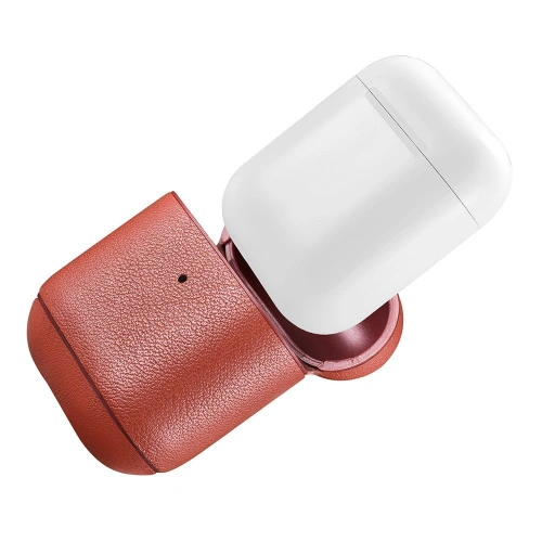 Kup Etui iCarer bőr Nappa Apple AirPods 2/1 piros - ICR253 - {ean13} - Sklep Home Screen