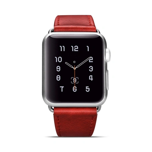 Kup Pasek iCarer Leather Vintage Apple Watch 4/5/6/7/SE/8/9/10 40/41/42mm piros - ICR254 - {ean13} - Sklep Home Screen