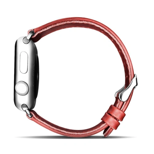 Kup Pasek iCarer Leather Vintage Apple Watch 4/5/6/7/SE/8/9/10 40/41/42mm piros - ICR254 - {ean13} - Sklep Home Screen