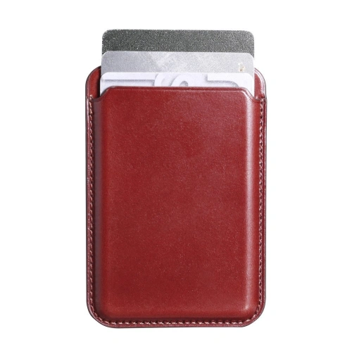 Kup Kartenetui MagSafe iCarer Leder rot - ICR255 - {ean13} - Sklep Home Screen