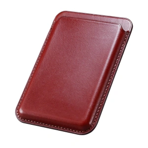 Buy iCarer MagSafe Card Wallet Leather red - ICR255 - {ean13} - Home Screen Store Europe