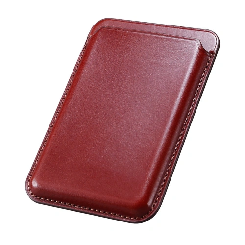 Kup Kartenetui MagSafe iCarer Leder rot - ICR255 - {ean13} - Sklep Home Screen