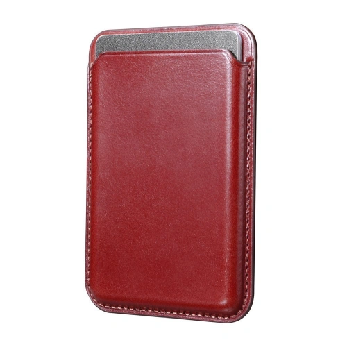 Buy iCarer MagSafe Card Wallet Leather red - ICR255 - {ean13} - Home Screen Store Europe