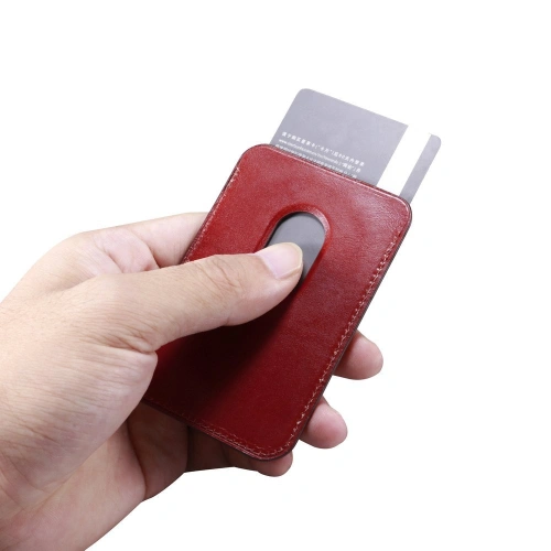 Kup Kartenetui MagSafe iCarer Leder rot - ICR255 - {ean13} - Sklep Home Screen