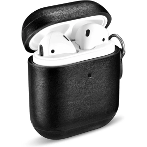 Kup Etui iCarer Leather Vintage Apple AirPods 2/1 + pasek czarny - ICR257 - {ean13} - Sklep Home Screen