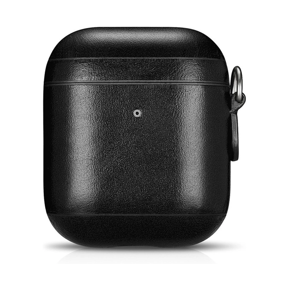 Etui iCarer Leather Vintage Apple AirPods 2/1 + pasek czarny
