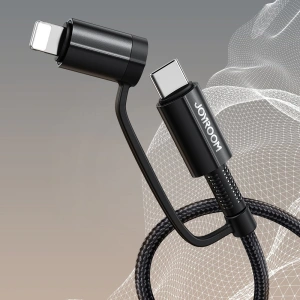 Buy Joyroom 4in1 USB-C/USB-A - USB-C/Lithtning Cable Quick Charge Power Delivery 3 A 60 W 1,2 m green (S-1230G3) - JYR558 - {ean13} - Home Screen Store Europe