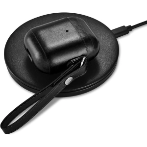 Kup Etui iCarer Leather Vintage Apple AirPods 2/1 + pasek czarny - ICR257 - {ean13} - Sklep Home Screen