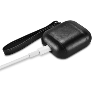 Kup Etui iCarer Leather Vintage Apple AirPods 2/1 + pasek czarny - ICR257 - {ean13} - Sklep Home Screen