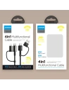Kup Cablul Joyroom 4w1 USB-C/USB-A - USB-C/Lithtning Quick Charge Power Delivery 3 A 60 W 1,8 m negru (S-1830G3) - JYR559 - {ean13} - Sklep Home Screen