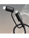 Kup Cablul Joyroom 4w1 USB-C/USB-A - USB-C/Lithtning Quick Charge Power Delivery 3 A 60 W 1,8 m negru (S-1830G3) - JYR559 - {ean13} - Sklep Home Screen