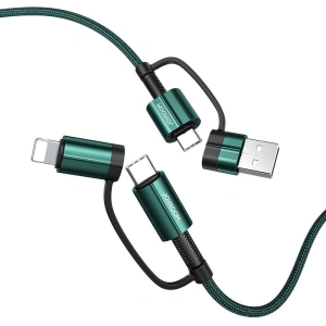 Kup Kabel Joyroom 4w1 USB-C/USB-A - USB-C/Lithtning Quick Charge Power Delivery 3 A 60 W 1,8 m zelený (S-1830G3) - JYR560 - {ean13} - Sklep Home Screen
