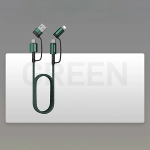 Buy Joyroom 4in1 USB-C/USB-A - USB-C/Lithtning Cable Quick Charge Power Delivery 3 A 60 W 1,8 m green (S-1830G3) - JYR560 - {ean13} - Home Screen Store Europe