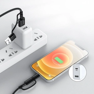 Buy Joyroom 4in1 USB-C/USB-A - USB-C/Lithtning Cable Quick Charge Power Delivery 3 A 60 W 1,8 m green (S-1830G3) - JYR560 - {ean13} - Home Screen Store Europe