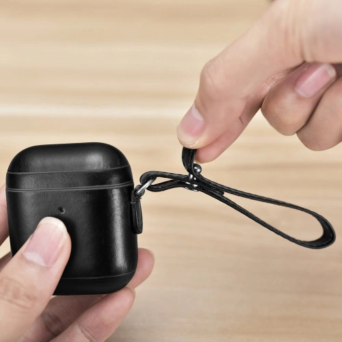 Kup Etui iCarer Leather Vintage Apple AirPods 2/1 + černý pásek - ICR257 - {ean13} - Sklep Home Screen