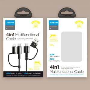 Buy Joyroom 4in1 USB-C/USB-A - USB-C/Lithtning Cable Quick Charge Power Delivery 3 A 60 W 1,8 m green (S-1830G3) - JYR560 - {ean13} - Home Screen Store Europe