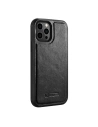 Buy iCarer Leather Oil Wax Apple iPhone 12 Pro Max black - ICR258 - {ean13} - Home Screen Store Europe