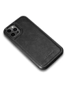 Kup Case iCarer Leder Öl Wachs Apple iPhone 12 Pro Max schwarz - ICR258 - {ean13} - Sklep Home Screen