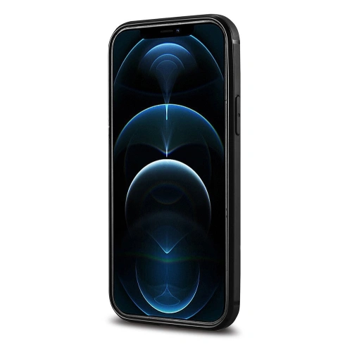 Kup Case iCarer Leder Öl Wachs Apple iPhone 12 Pro Max schwarz - ICR258 - {ean13} - Sklep Home Screen