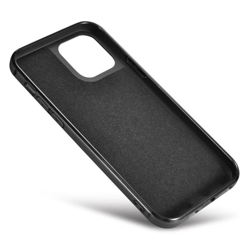 Kup Case iCarer Leder Öl Wachs Apple iPhone 12 Pro Max schwarz - ICR258 - {ean13} - Sklep Home Screen