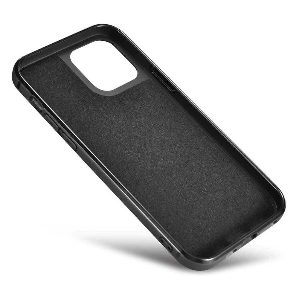 Etui iCarer Leather Oil Wax Apple iPhone 12 Pro Max czarny