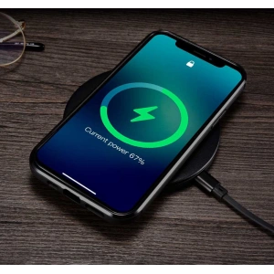Etui iCarer bőr olaj viasz Apple iPhone 12 Pro Max fekete