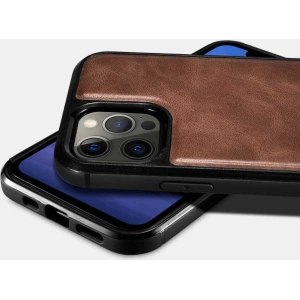 Kup Etui iCarer Leather Oil Wax Apple iPhone 12 Pro Max černé - ICR258 - {ean13} - Sklep Home Screen