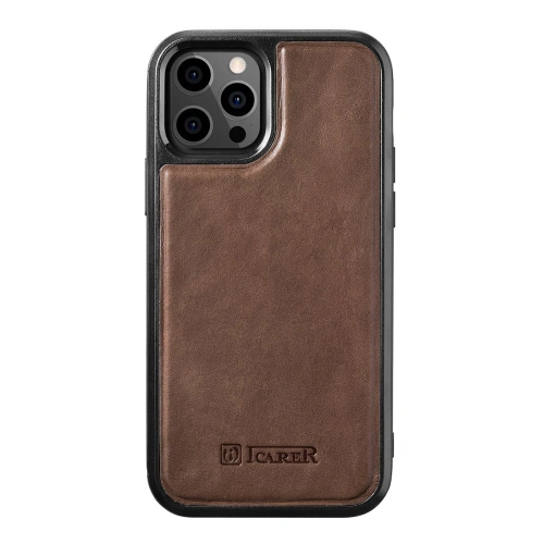 Kup Case iCarer Lederölwachs für Apple iPhone 12/12 Pro braun - ICR259 - {ean13} - Sklep Home Screen