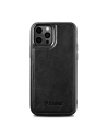 Etui iCarer Leather Oil Wax Apple iPhone 12/12 Pro czarny