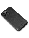 Kup Case iCarer Leder Öl Wachs Apple iPhone 12/12 Pro schwarz - ICR260 - {ean13} - Sklep Home Screen