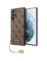 Etui Guess GUHCS23LGF4GBR Samsung Galaxy S23 Ultra brązowy/brown hardcase 4G Charms Collection