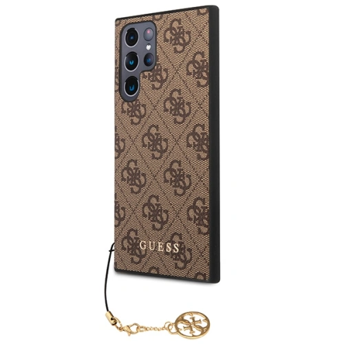 Kup Etui Guess GUHCS23LGF4GBR Samsung Galaxy S23 Ultra brązowy/brown hardcase 4G Charms Collection - GUE2367 - {ean13} - Sklep Home Screen