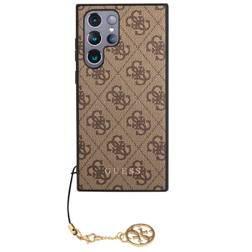 Kup Etui Guess GUHCS23LGF4GBR Samsung Galaxy S23 Ultra brązowy/brown hardcase 4G Charms Collection - GUE2367 - {ean13} - Sklep Home Screen