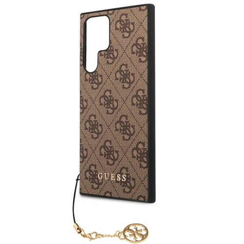 Kup Etui Guess GUHCS23LGF4GBR Samsung Galaxy S23 Ultra brązowy/brown hardcase 4G Charms Collection - GUE2367 - {ean13} - Sklep Home Screen
